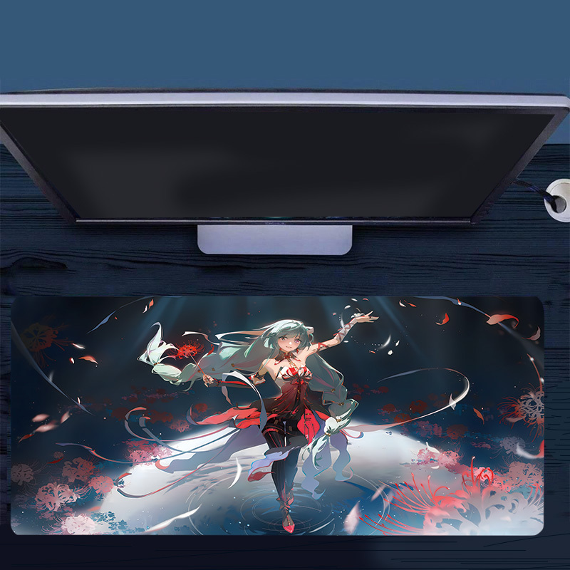 Mousepad Xl Extended - แผ่นรองเมาส์ลายการ์ตูนสาวเต้นรำขนาดใหญ่ XL สีสันสดใส ขนาด 89.92x39.88 ซม.