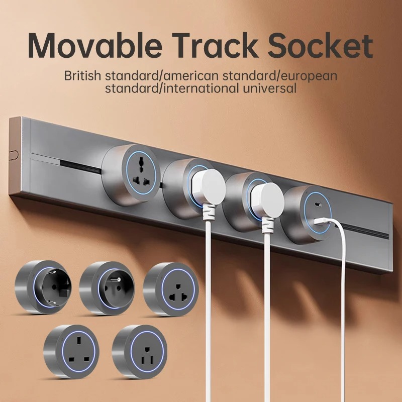 Power Strip Desk - ซ่อนผนัง SOCKET Power Rail 40 ซม.50