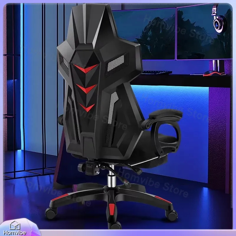 Home Office Ergonomics - เก้าอี้เกมมิ่งตามหลักสรีรศาสตร์ พร้อมพนักพิงหลัง ปรับระดับความสูงได้ หมุนได้ 360 องศา