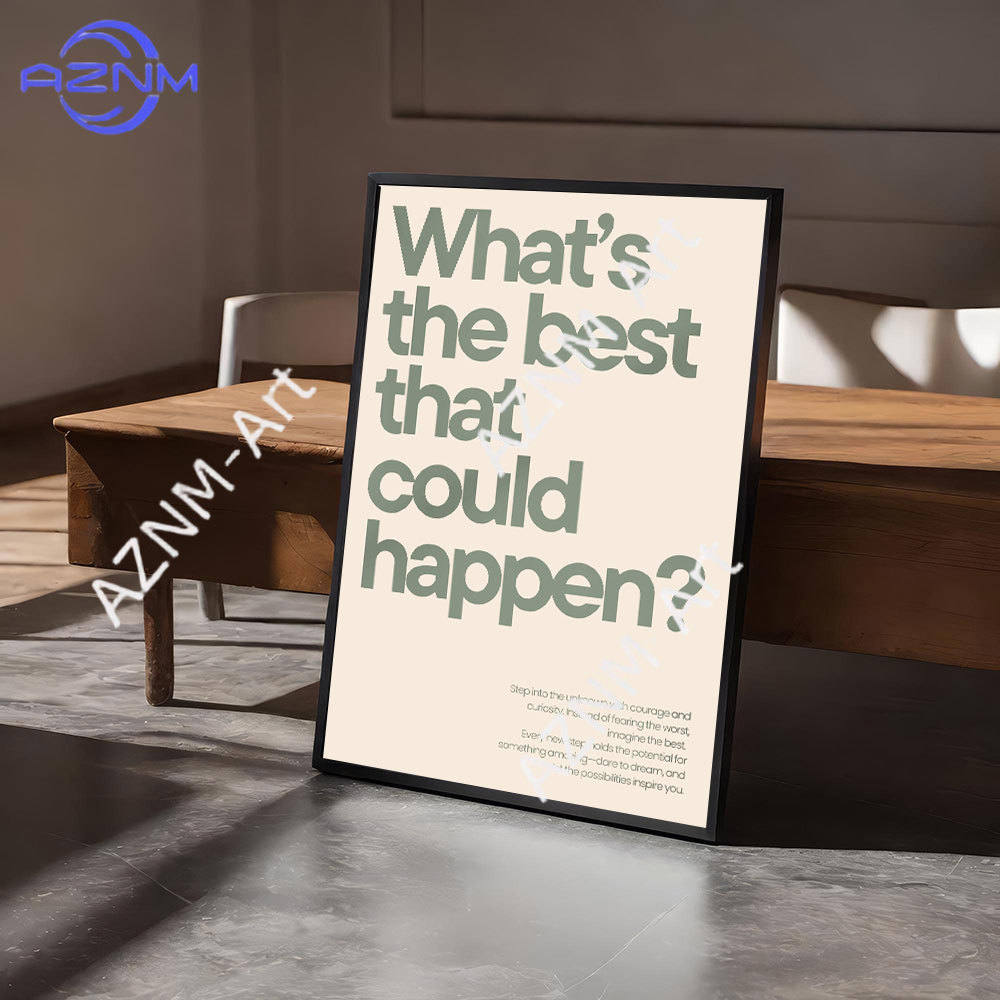 Home Office Room Inspiration - คำคมสร้างแรงบันดาลใจแบบมินิมอล โปสเตอร์ศิลปะสร้างแรงจูงใจ ภาพพิมพ์บนผ้าใบ ตกแต่งผนังห้อง สำนักงาน บ้าน