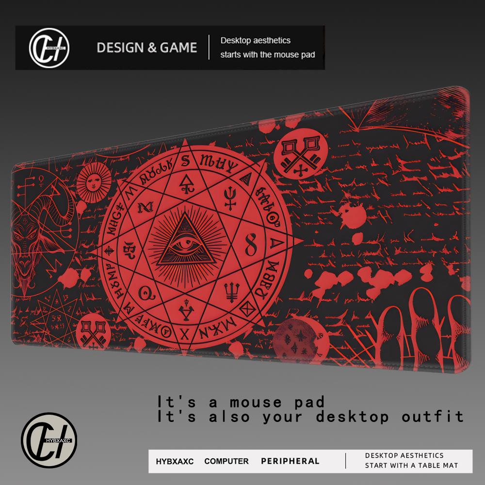 Mousepad Xl Extended - แผ่นรองเมาส์ลายวินเทจโกธิค Alchemy ขนาด XL พร้อมขอบเย็บอย่างดี แผ่นรองกันลื่นสำหรับเกมเมอร์และใช้ในออฟฟิศที่บ้าน