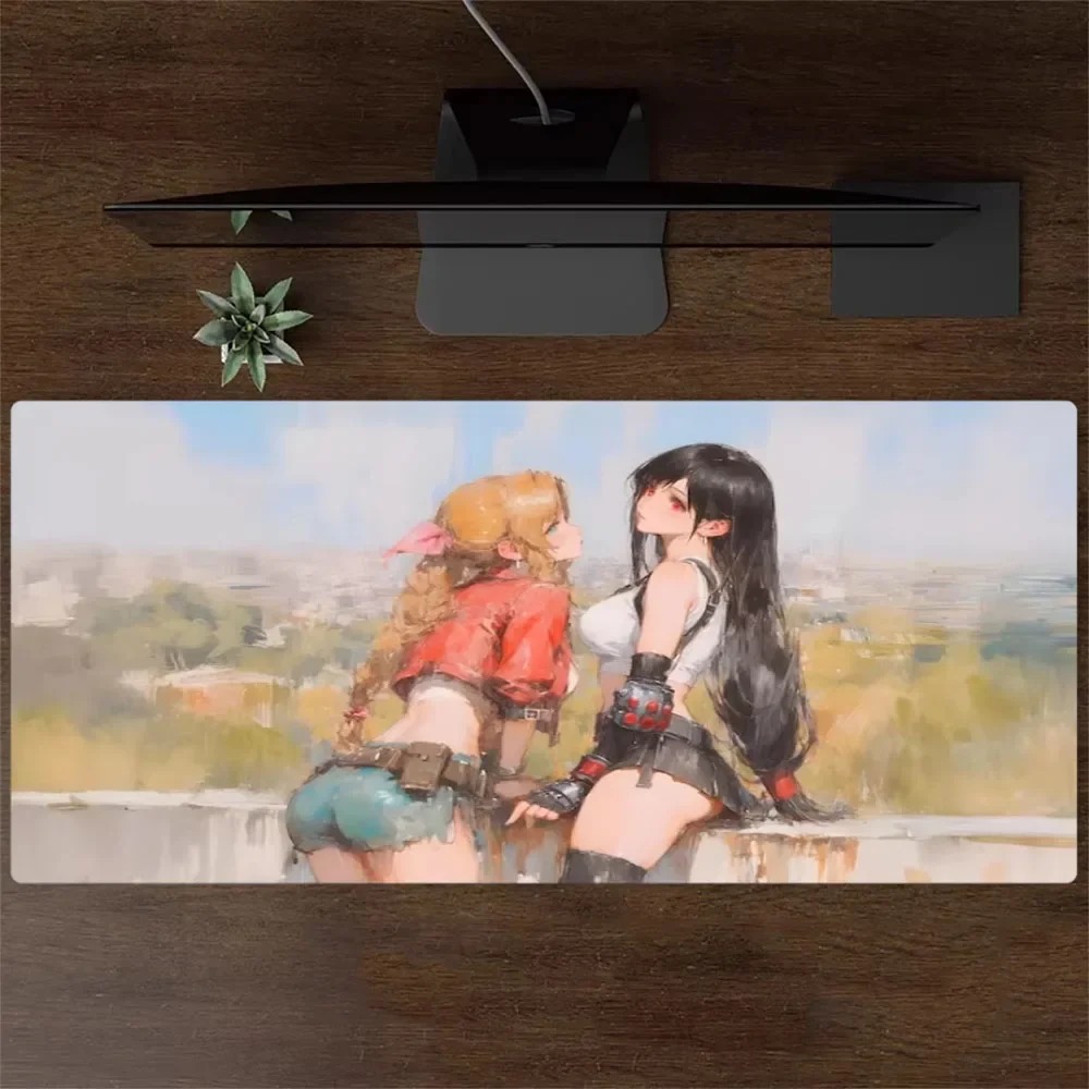 Mousepad Xl Extended - แผ่นรองเมาส์เกมมิ่งขนาดใหญ่ ลายอนิเมะสาวแฟนตาซี ฐานยางกันลื่น แผ่นรองเมาส์ XL ขนาดใหญ่พิเศษ