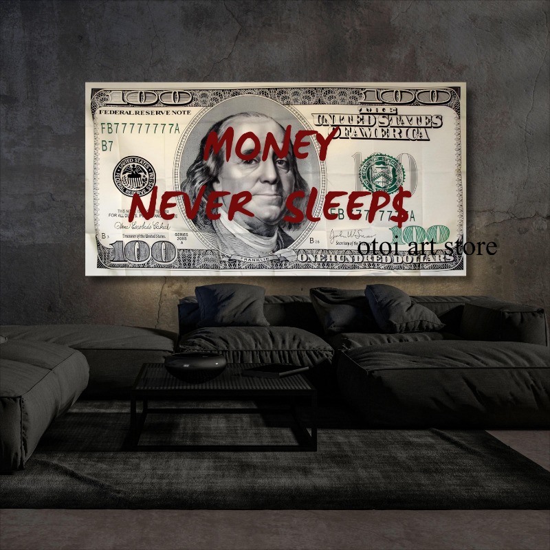 Home Office Room Inspiration - เงินไม่เคย Sleeps แรงบันดาลใจ 100 Bill Dollar