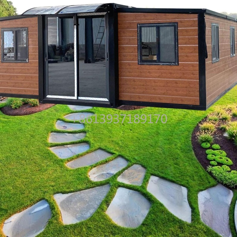 Home Office Or - บ้านสำเร็จรูปสมัยใหม่พร้อมประตูและหน้าต่างกระจกบานเลื่อน – บ้านสำนักงานเคลื่อนที่ ขยายได้ ใช้เป็นเคบิน หรือบ้านพักแขก