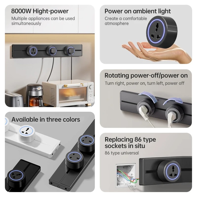 ซ่อนผนัง SOCKET Power Rail 40  - Power Strip Desk บทวิจารณ์และราคา