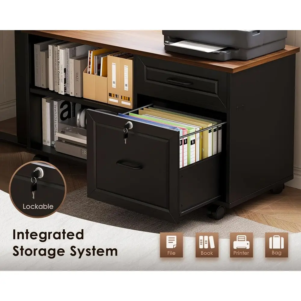 โต๊ะทำงานไฟฟ้ารูปตัว L ขนาด 55 - Home Office L Shaped Desk บทวิจารณ์และราคา