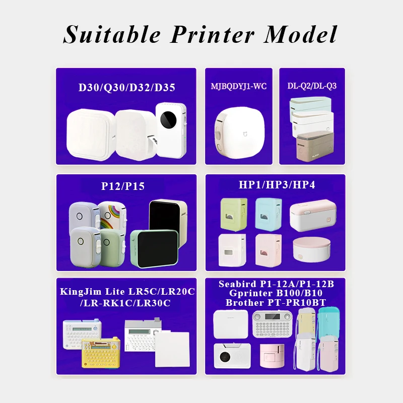 กระดาษสติกเกอร์ฉลากสีขาว 5 ชิ้ - Label Maker Machine บทวิจารณ์และราคา