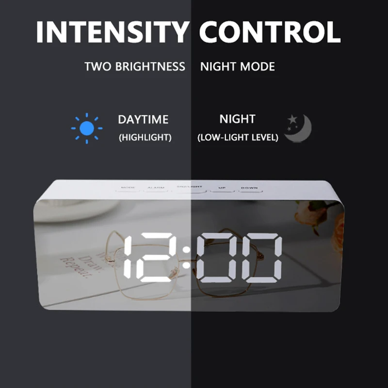 นาฬิกาปลุกดิจิตอล LED นาฬิกาตั - Home Office Alternative บทวิจารณ์และราคา