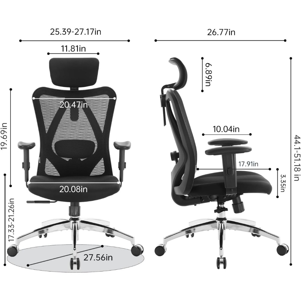 เก้าอี้สำนักงานตาข่ายตามหลักสร - Home Office Ergonomics บทวิจารณ์และราคา