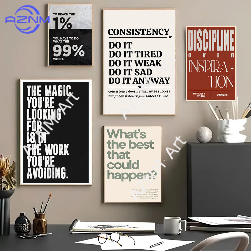 คำคมสร้างแรงบันดาลใจแบบมินิมอล - Home Office Room Inspiration บทวิจารณ์และราคา