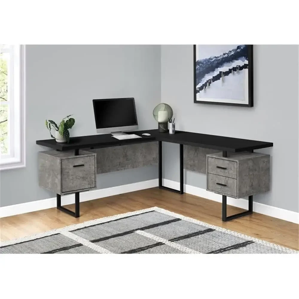 โต๊ะคอมพิวเตอร์รูปตัว L ขนาด 7 - Home Office L Shaped Desk บทวิจารณ์และราคา