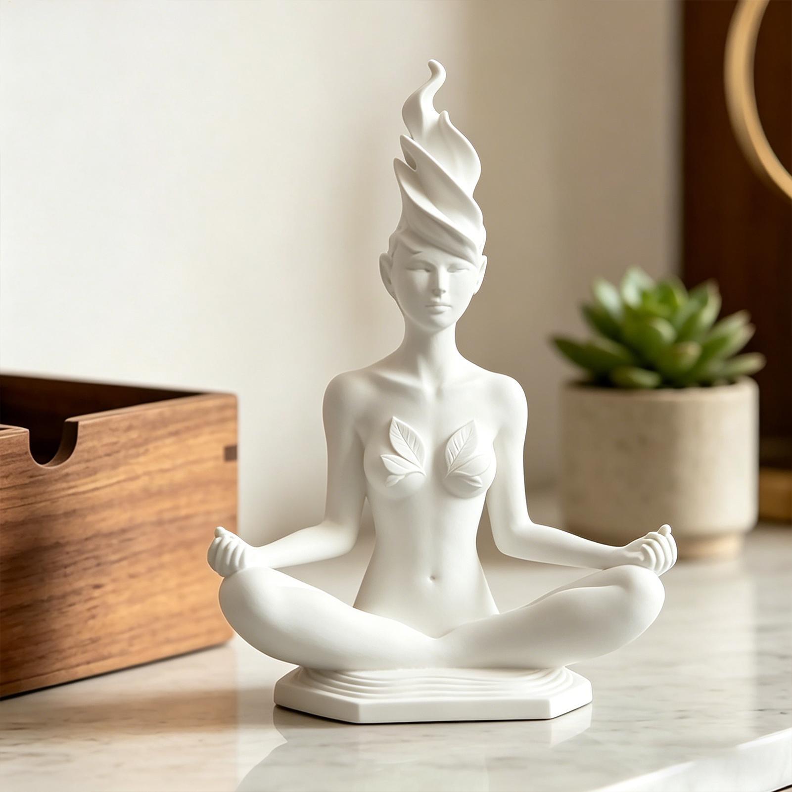 รูปปั้นโยคะผู้หญิงสำหรับตกแต่ง - Home Office Yoga Room บทวิจารณ์และราคา