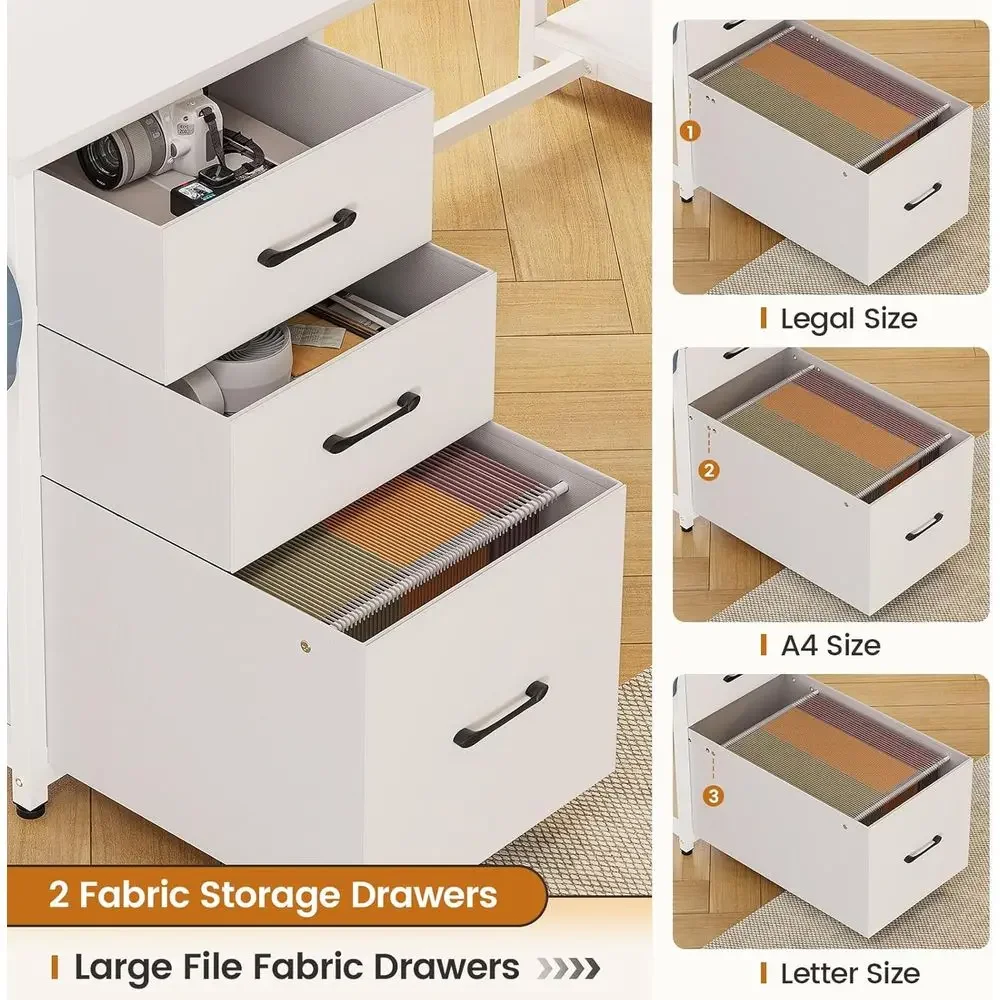 โต๊ะทำงานรูปตัว L ขนาด 58 นิ้ว - Home Office L Shaped Desk บทวิจารณ์และราคา