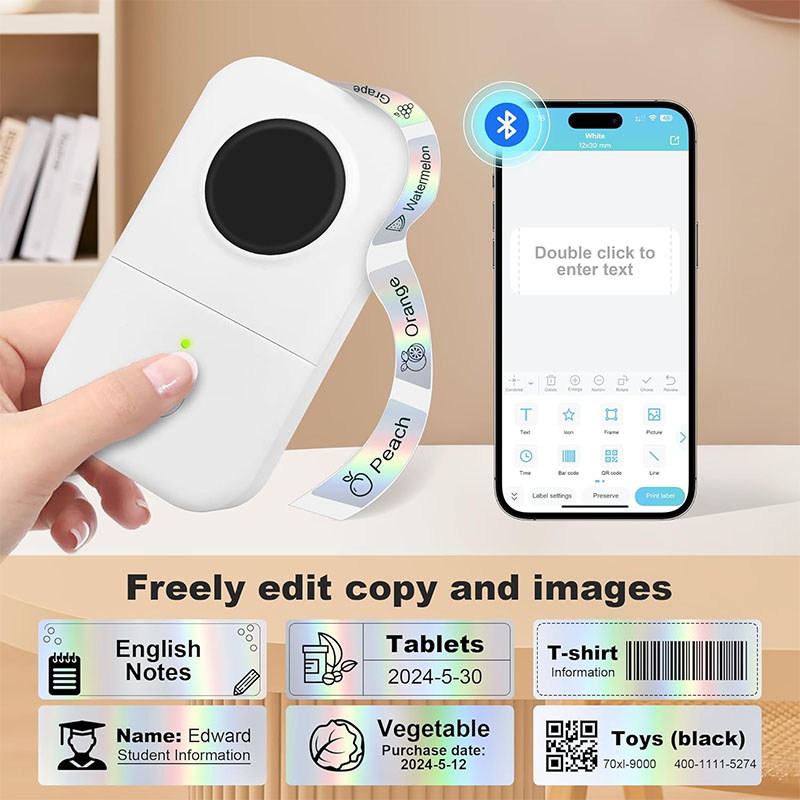 P15 เครื่องพิมพ์ฉลากสติกเกอร์  - Label Maker Machine บทวิจารณ์และราคา