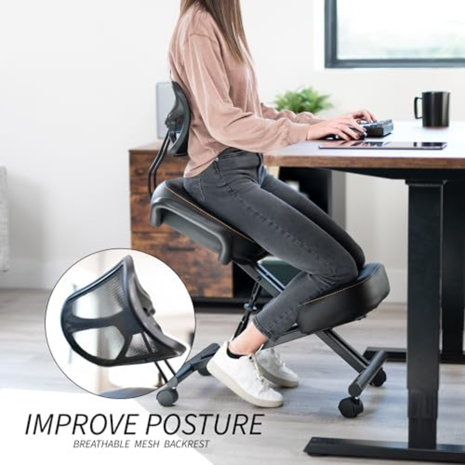 DRAGONN เก้าอี้นั่งคุกเข่าตามห - Home Office Ergonomics บทวิจารณ์และราคา