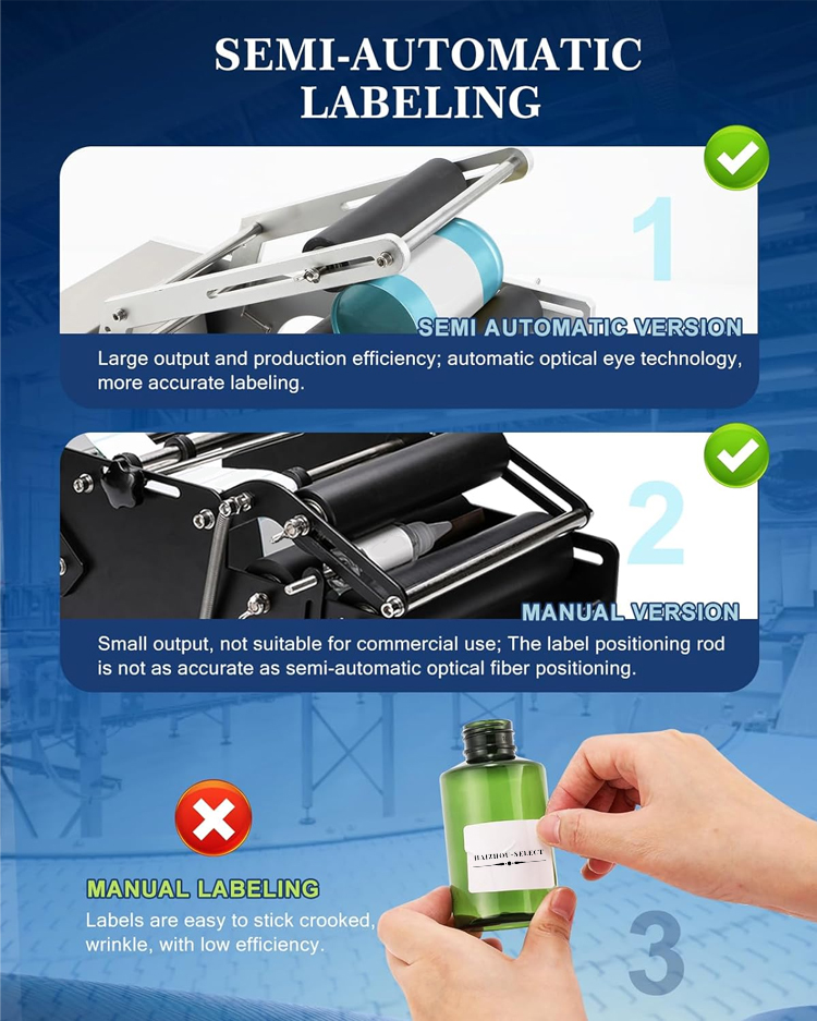 เครื่องติดฉลากขวดกลมกึ่งอัตโนม - Label Maker Machine บทวิจารณ์และราคา