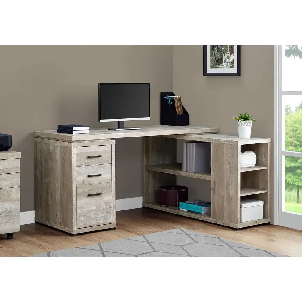 โต๊ะทำงานรูปตัว L ขนาด 60 นิ้ว - Home Office L Shaped Desk บทวิจารณ์และราคา