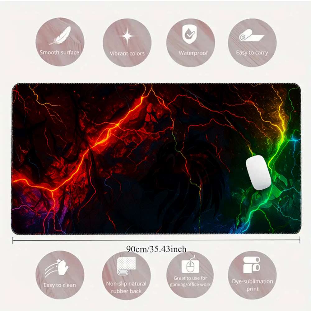 แผ่นรองเมาส์เกมมิ่งสีสันสดใส X - Mousepad Xl Extended บทวิจารณ์และราคา