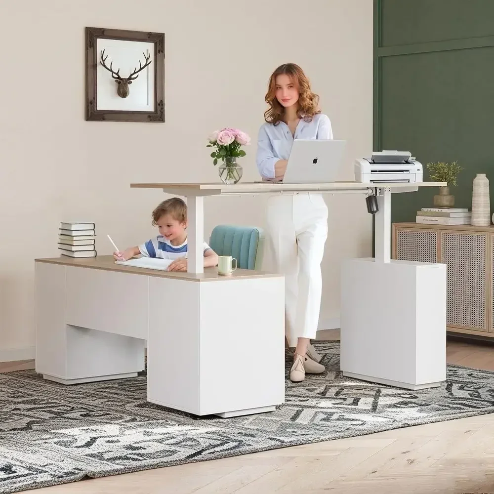 โต๊ะทำงานทรงตัวแอลแบบยืน รุ่น  - Home Office L Shaped Desk บทวิจารณ์และราคา