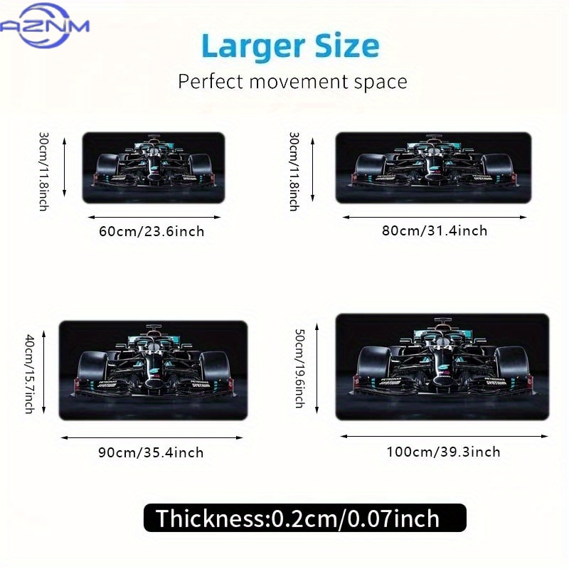แผ่นรองเมาส์ขนาดใหญ่ลายรถแข่งส - Mousepad Xl Extended บทวิจารณ์และราคา