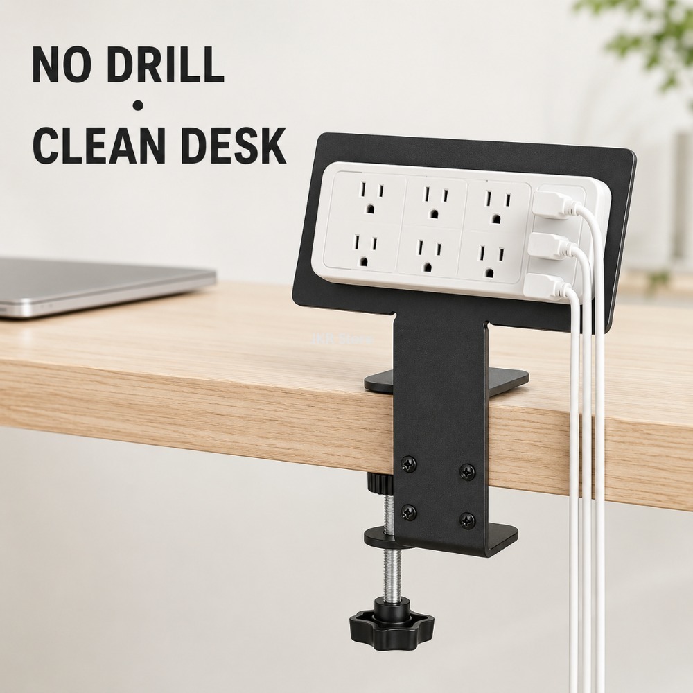 ถาดจัดระเบียบสายไฟใต้โต๊ะ ที่ย - Power Strip Desk บทวิจารณ์และราคา