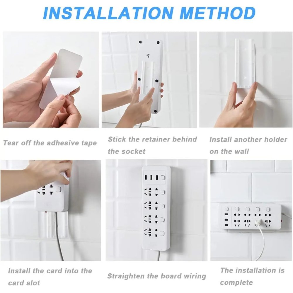 ที่ยึดปลั๊กไฟแบบไม่ต้องเจาะ 2/ - Power Strip Desk บทวิจารณ์และราคา