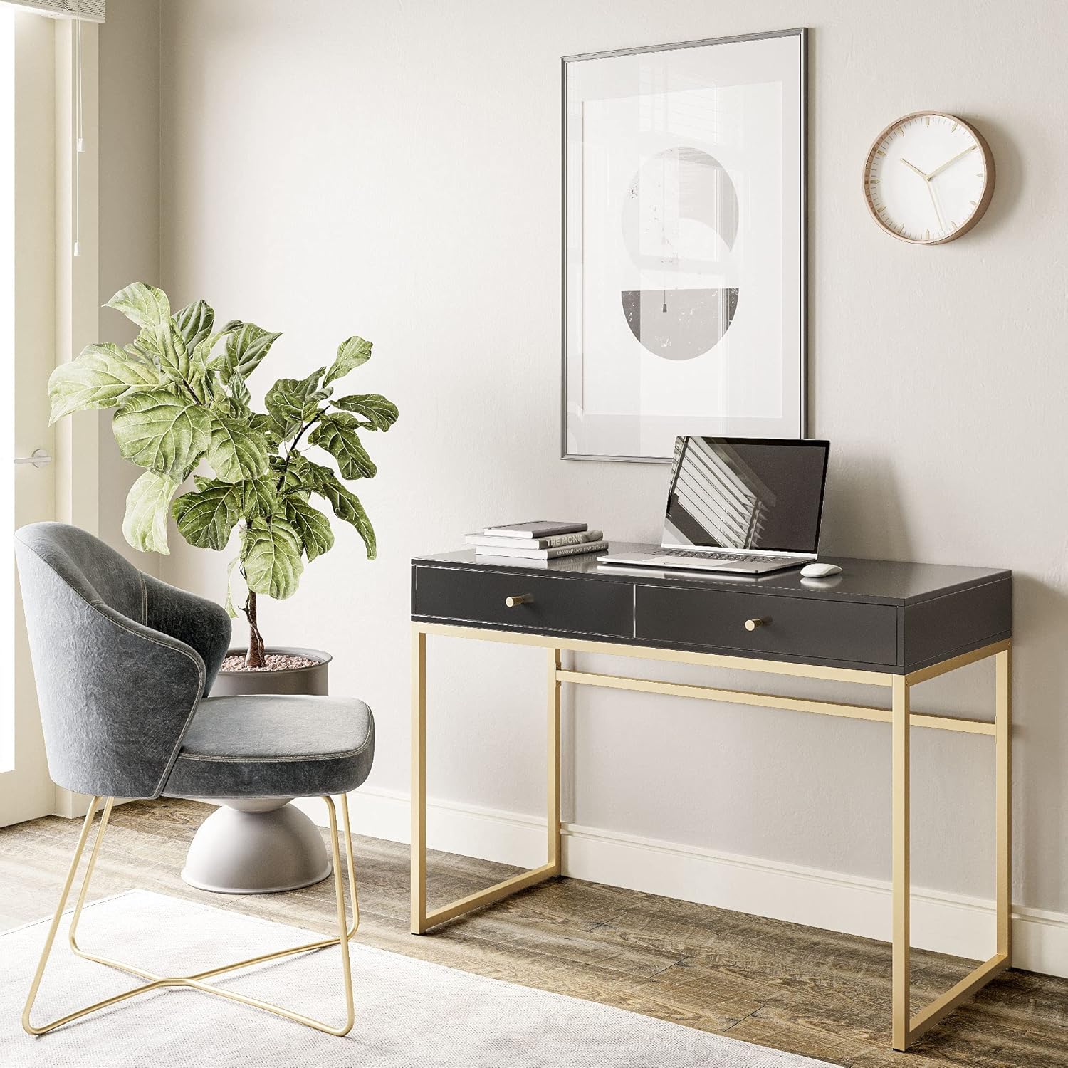 โต๊ะเครื่องแป้งขนาด 42 นิ้ว หร - Home Office Or บทวิจารณ์และราคา