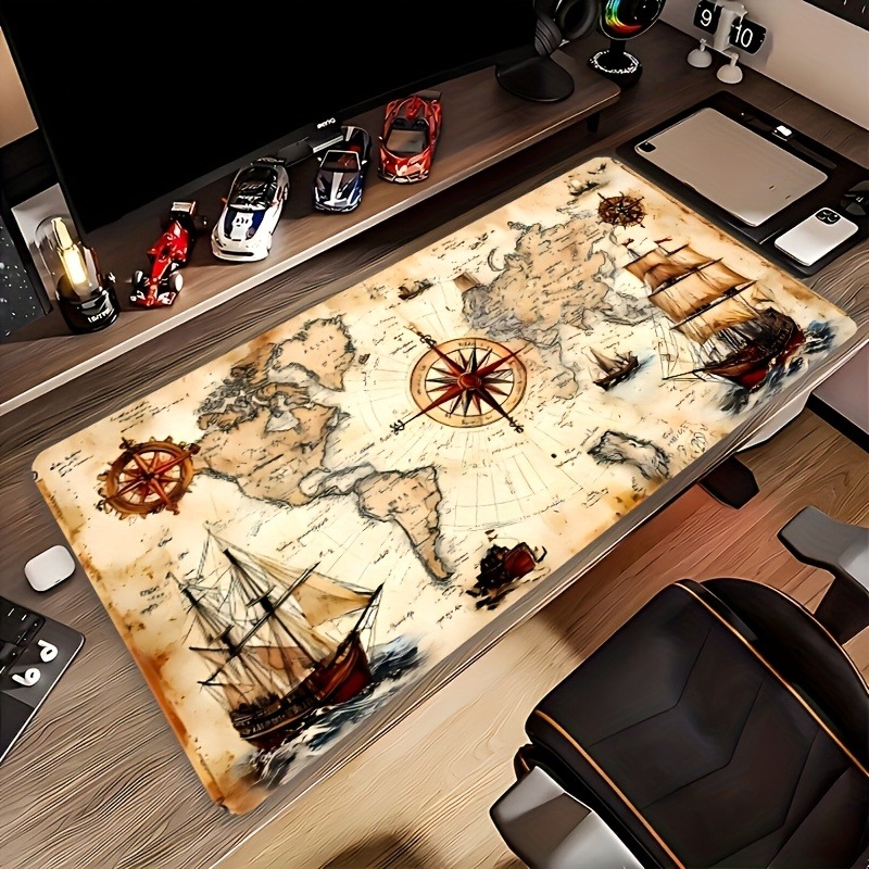 แผ่นรองเมาส์ลายแผนที่เดินเรือส - Mousepad Xl Extended บทวิจารณ์และราคา